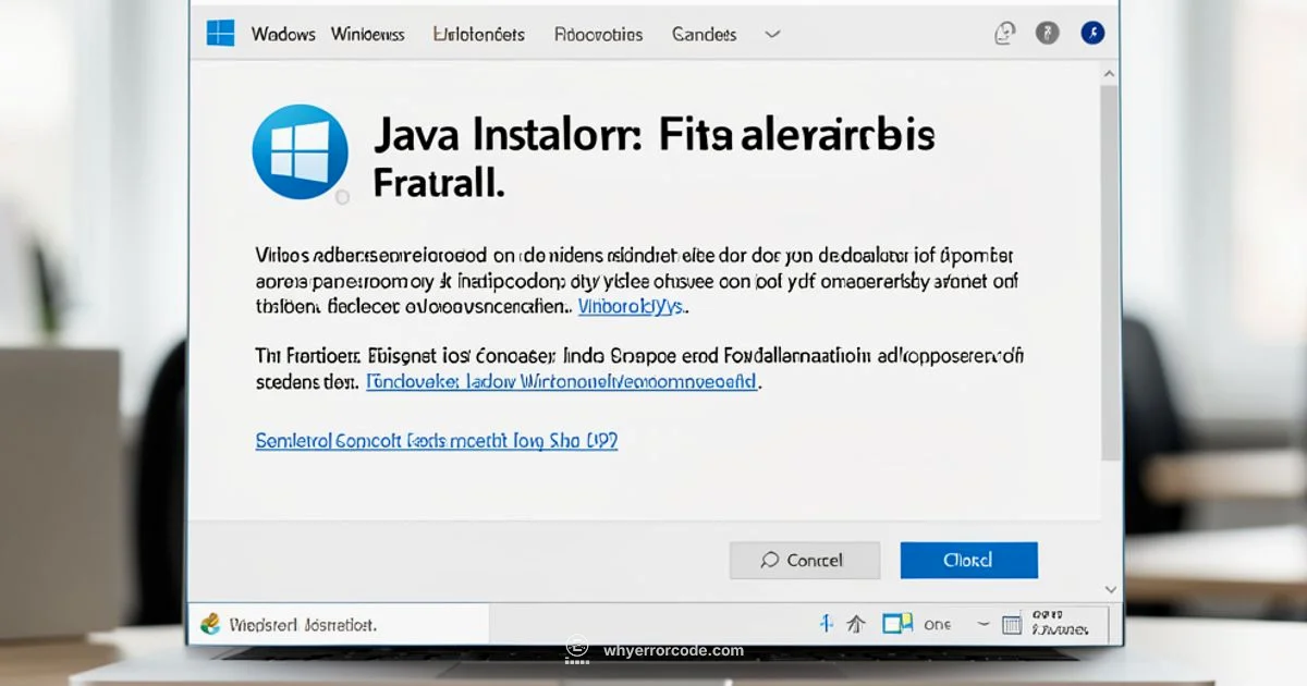 Fix Java 1603 Fast - Why Error Code