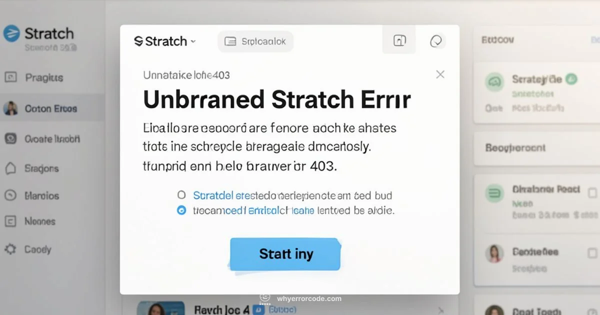 Scratch 403 Fix Scratch 403 Fix - Why Error Code