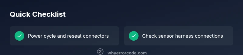 Checklist for diagnosing drowned error code on an appliance