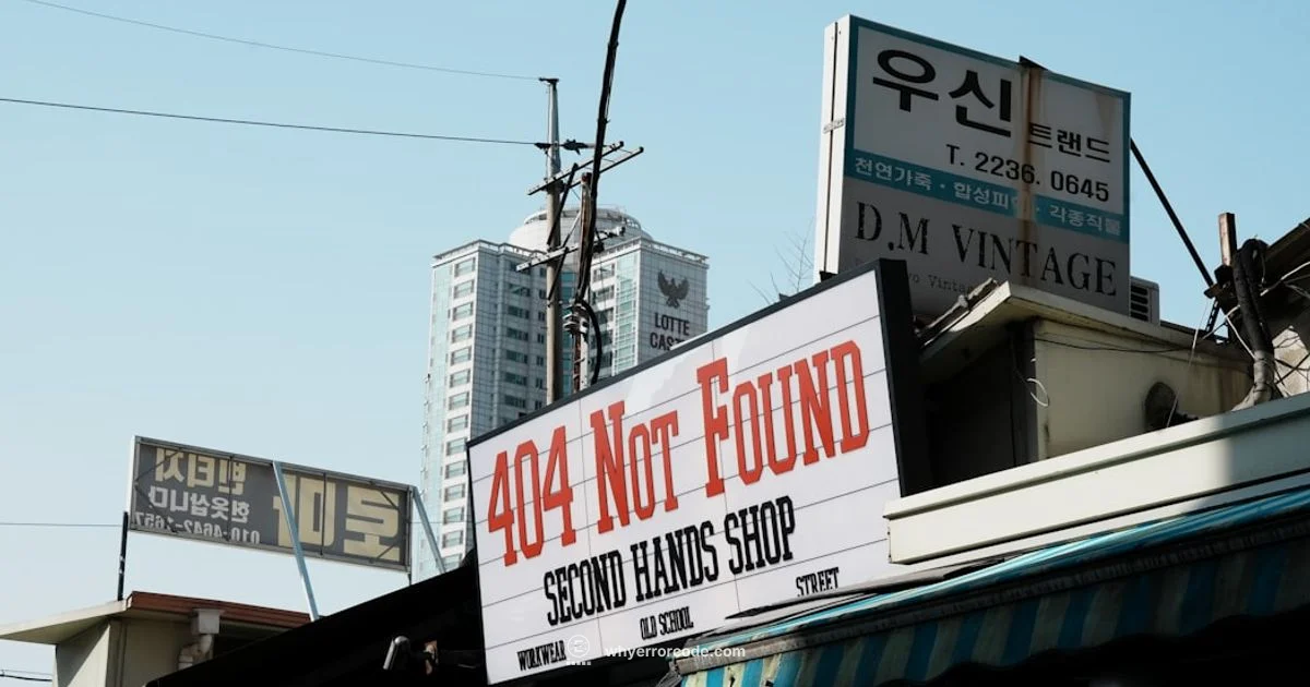 404 Not Found - Why Error Code