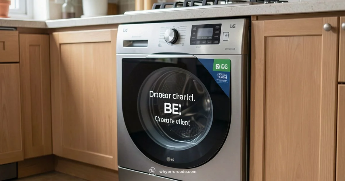 BE Error LG Dishwasher - Why Error Code