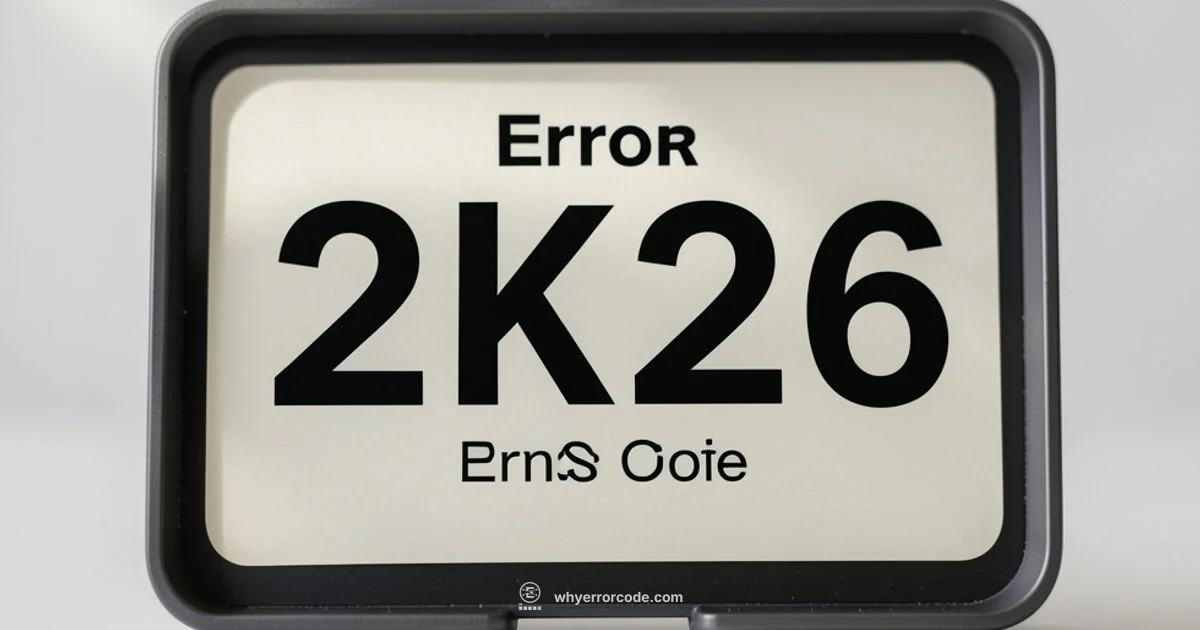 2K26 Error Guide - Why Error Code
