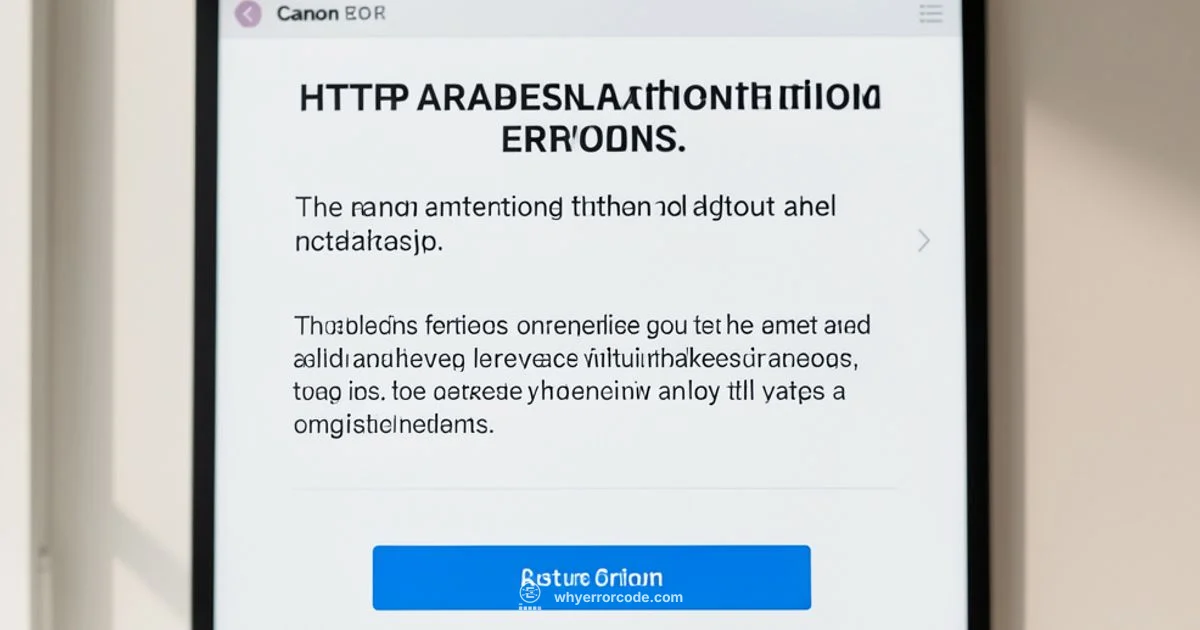 Unauthorized Error Overview - Why Error Code