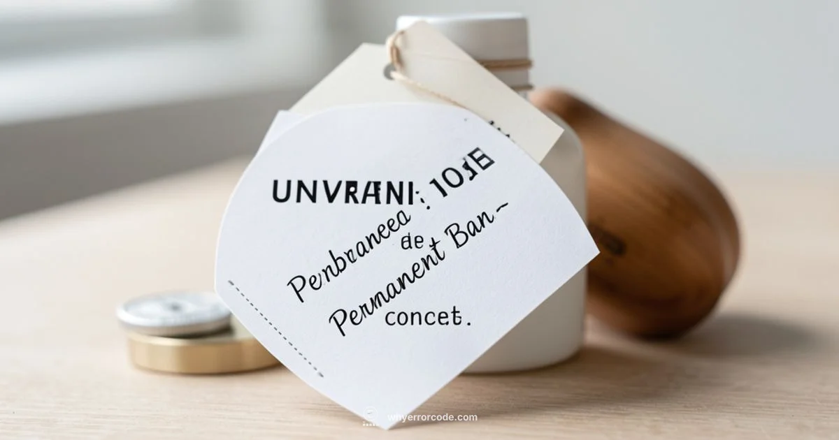 Permanent Ban Overview Permanent Ban Overview - Why Error Code