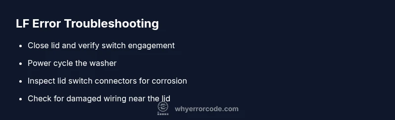 LF error troubleshooting infographic