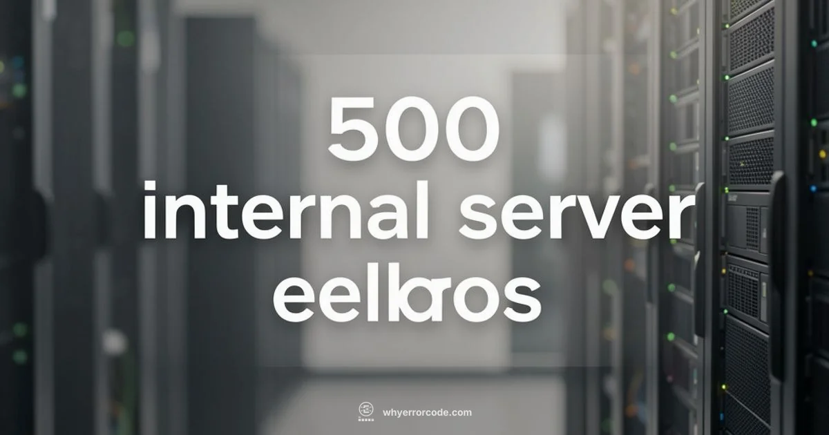 500 Error Guide - Why Error Code