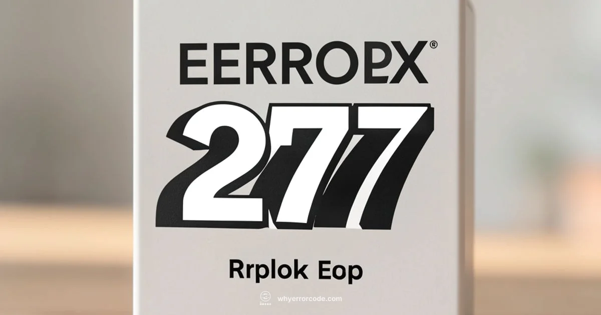 Roblox 277 Fix - Why Error Code