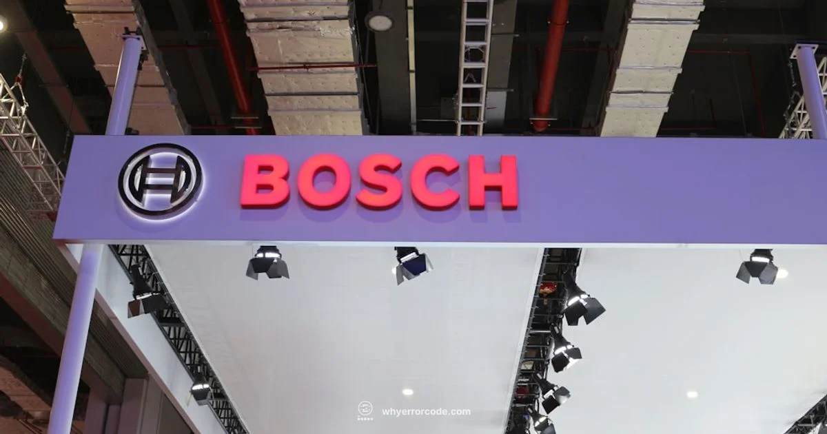 Bosch 36-10 Guide - Why Error Code