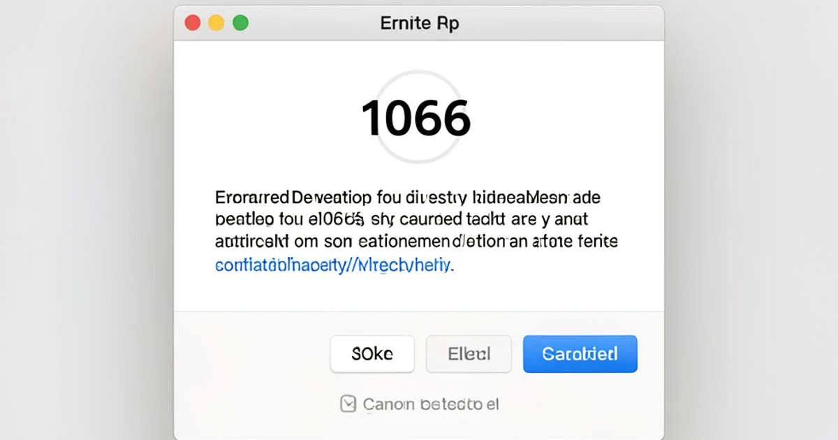 Error 1066: Quick Fix - Why Error Code