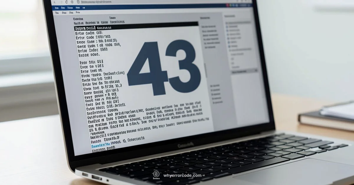 Error 43 Guide - Why Error Code
