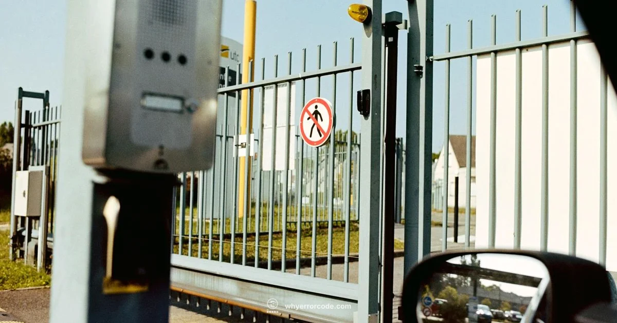 Gate Opener Diagnostics - Why Error Code