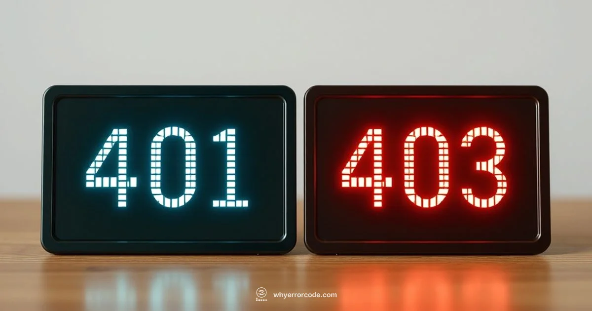 401 vs 403 - Why Error Code