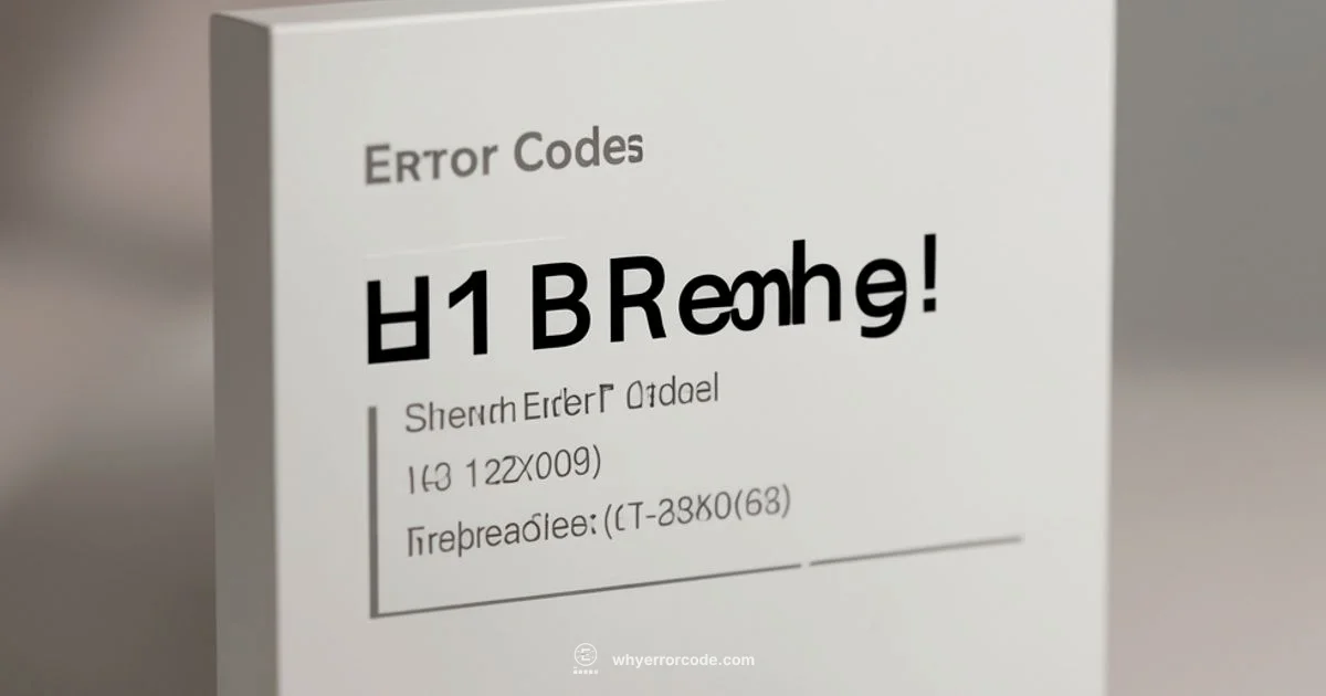 L1 01 Troubleshoot - Why Error Code