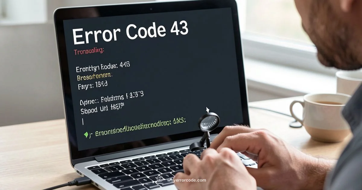 Error Code 43 Fix - Why Error Code