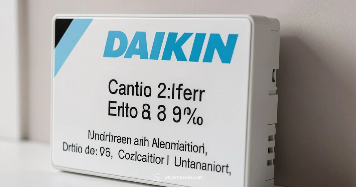 Daikin A3 Fix - Why Error Code