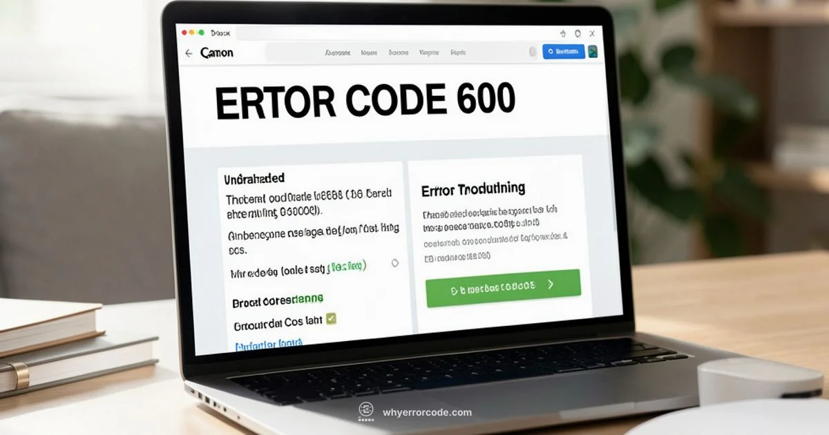 Error 600 Guide - Why Error Code