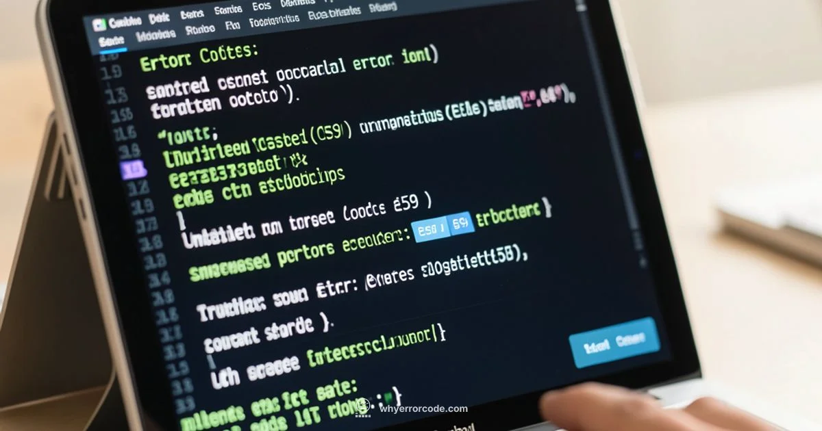 E59 Troubleshooting E59 Troubleshooting - Why Error Code