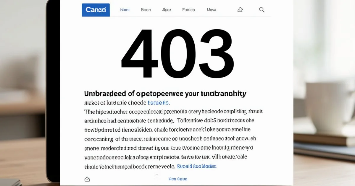403 Forbidden Guide - Why Error Code