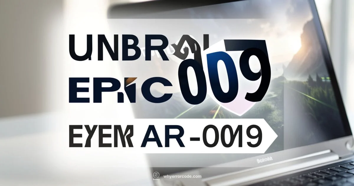 Error 009 Fix - Why Error Code