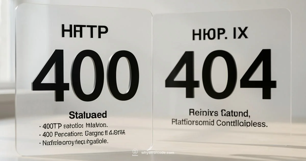 400 vs 404 - Why Error Code