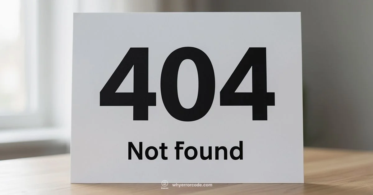 404 Not Found Guide 404 Not Found Guide - Why Error Code