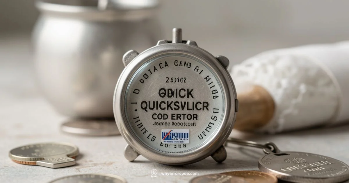 Quicksilver COD Error - Why Error Code