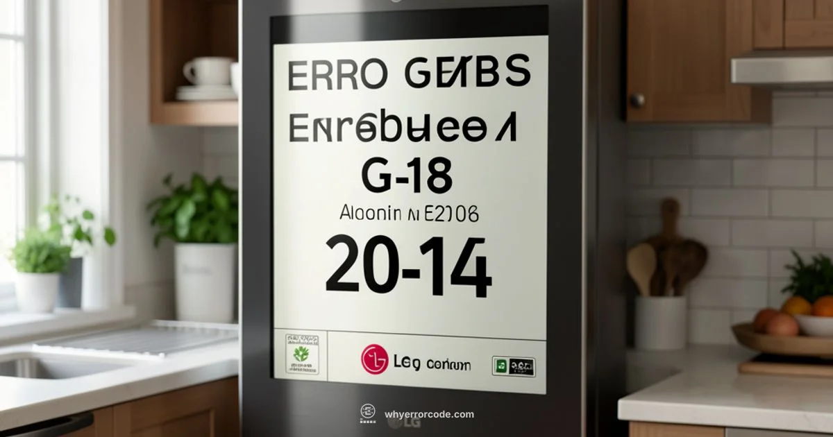 LG Error Code Guide - Why Error Code