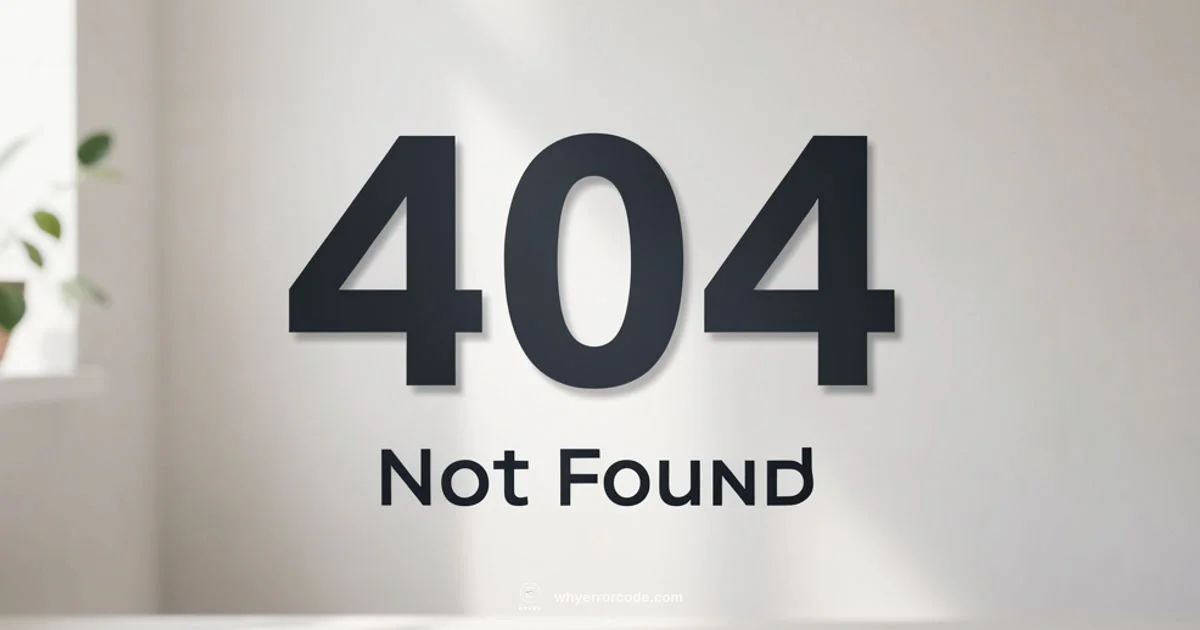 404 Not Found Fix 404 Not Found Fix - Why Error Code