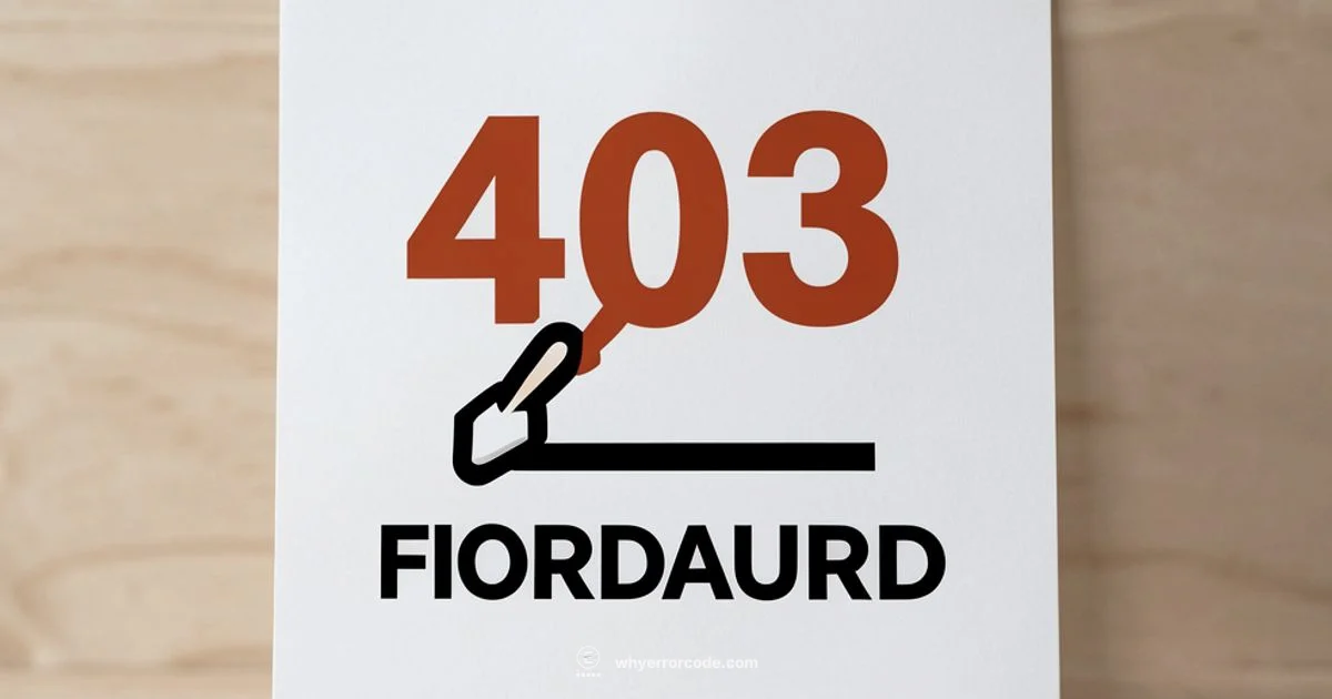 403 Forbidden 403 Forbidden - Why Error Code