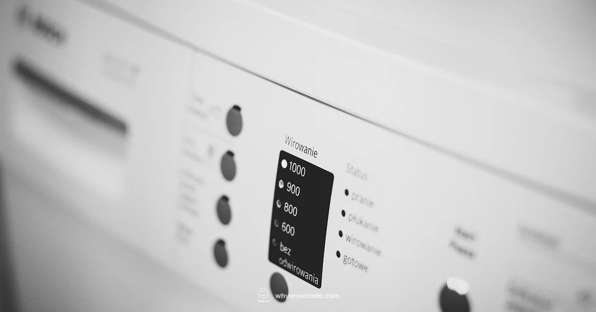 Samsung Washer Error Guide Samsung Washer Error Guide - Why Error Code