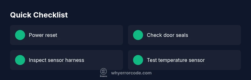 Checklist for LG E error code