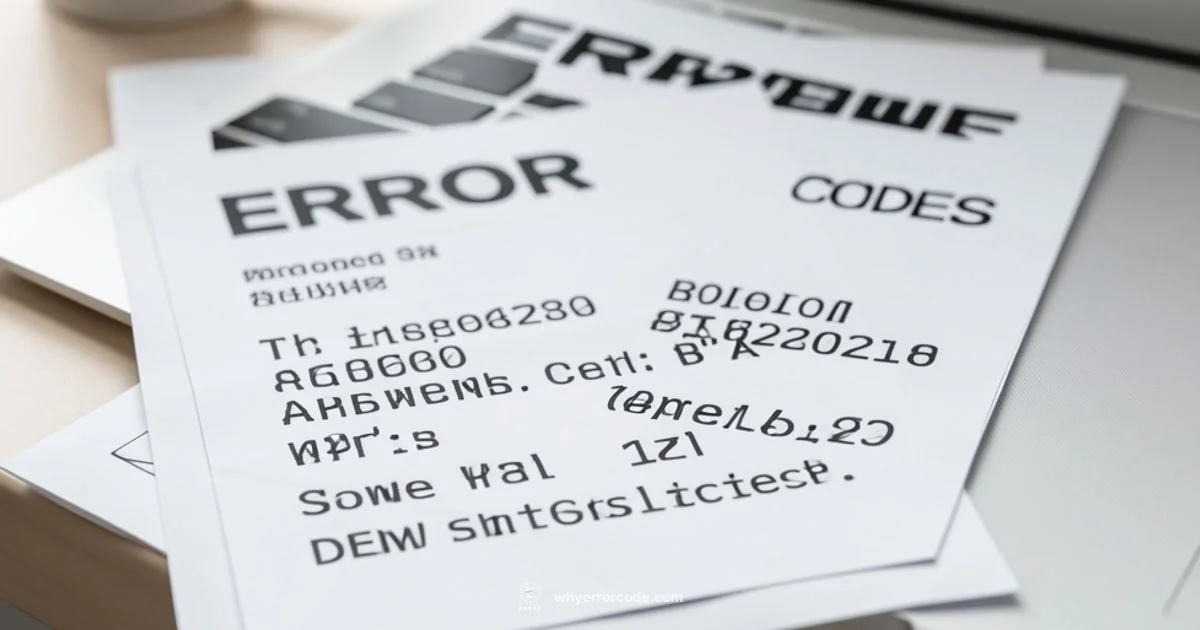 Error Codes Guide Error Codes Guide - Why Error Code