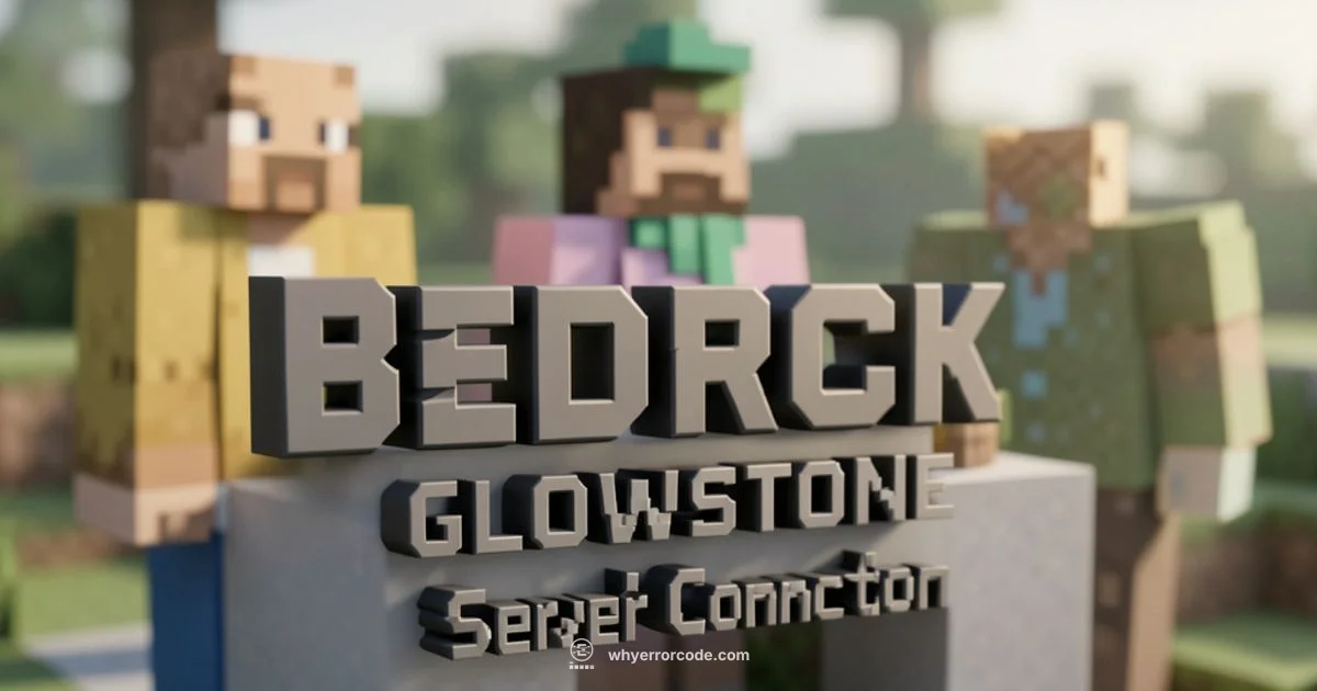 Glowstone MCPE Error - Why Error Code