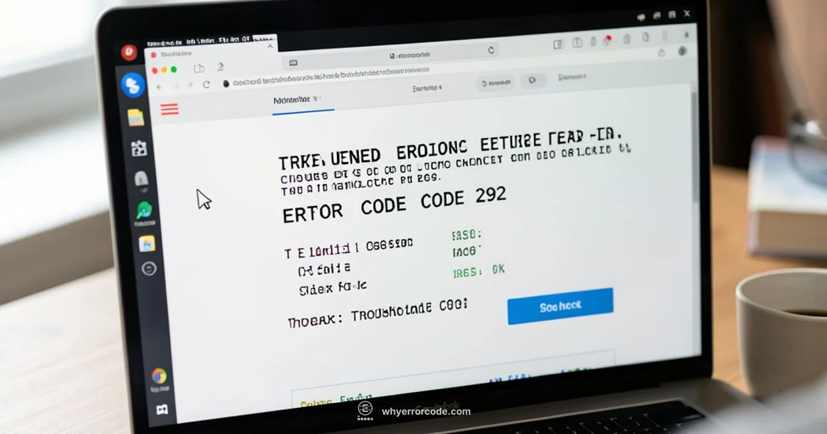 Error 292 Prevention - Why Error Code