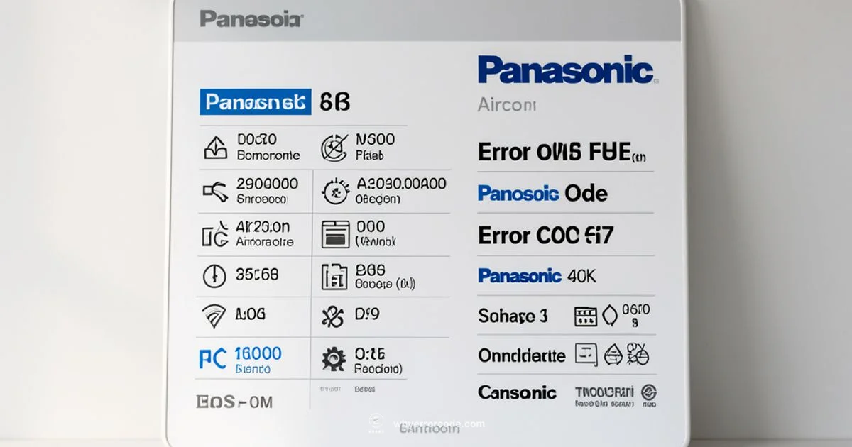 Panasonic Error Codes - Why Error Code