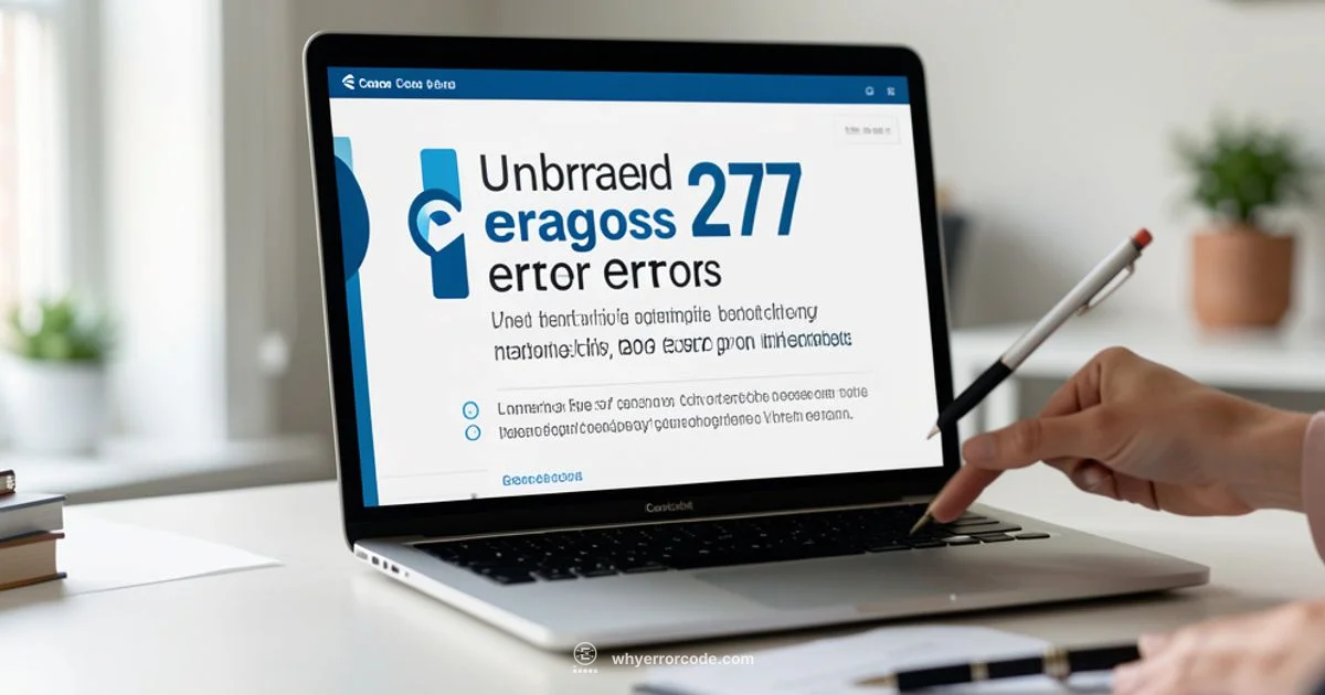277 Error Fix - Why Error Code