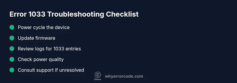 Checklist for diagnosing janitor AI error 1033
