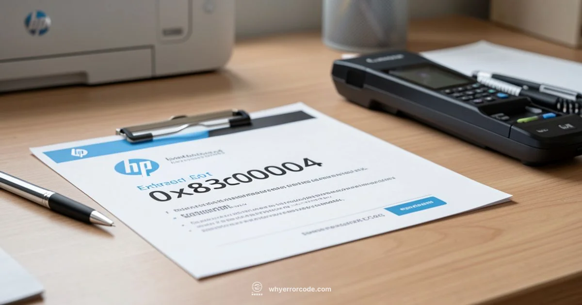 HP 0x83c0000a Fix - Why Error Code