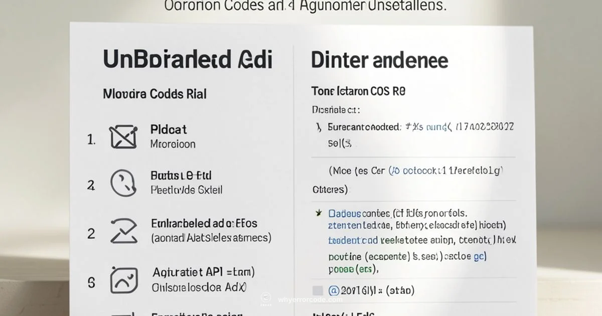 API Status Codes API Status Codes - Why Error Code