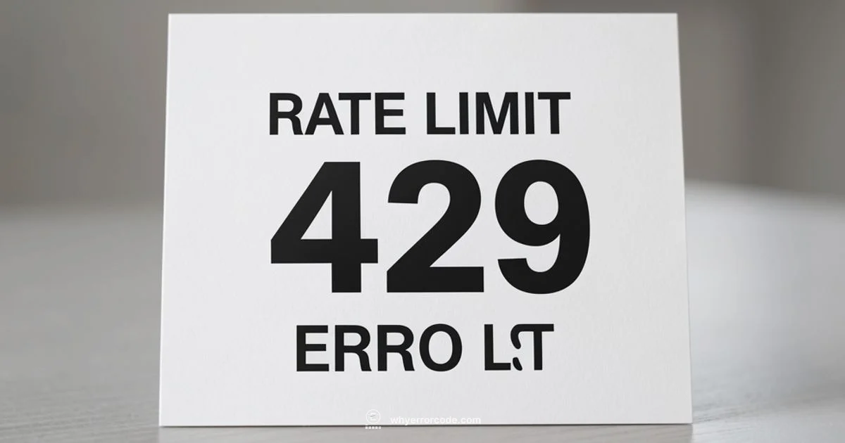 429: Rate Limit - Why Error Code