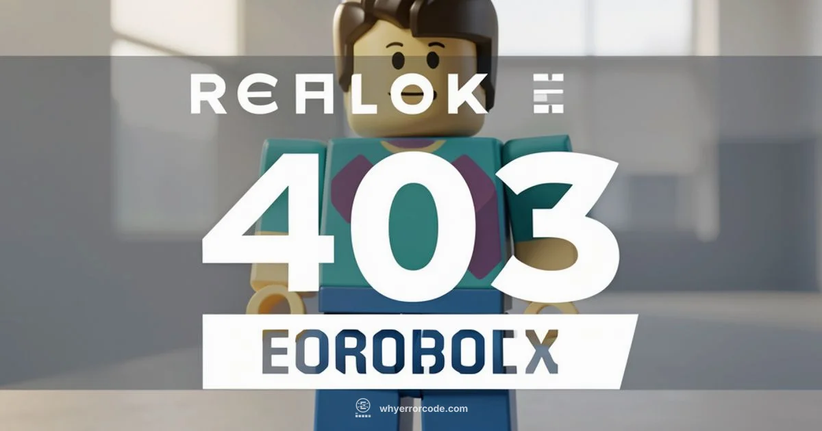 Roblox 403 Fix Guide - Why Error Code