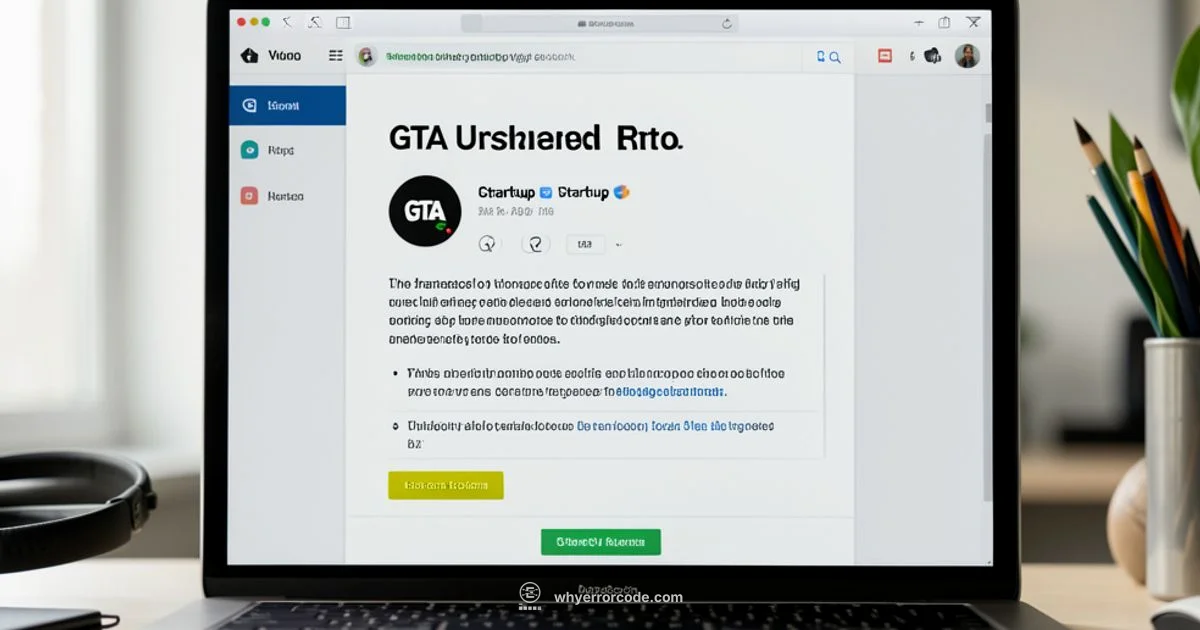 GTA Init Error Fix - Why Error Code