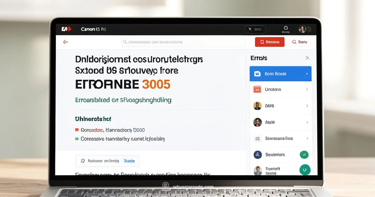 Error 3005 Fix - Why Error Code