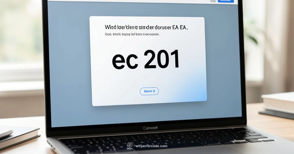 EC-201 Fix Guide - Why Error Code