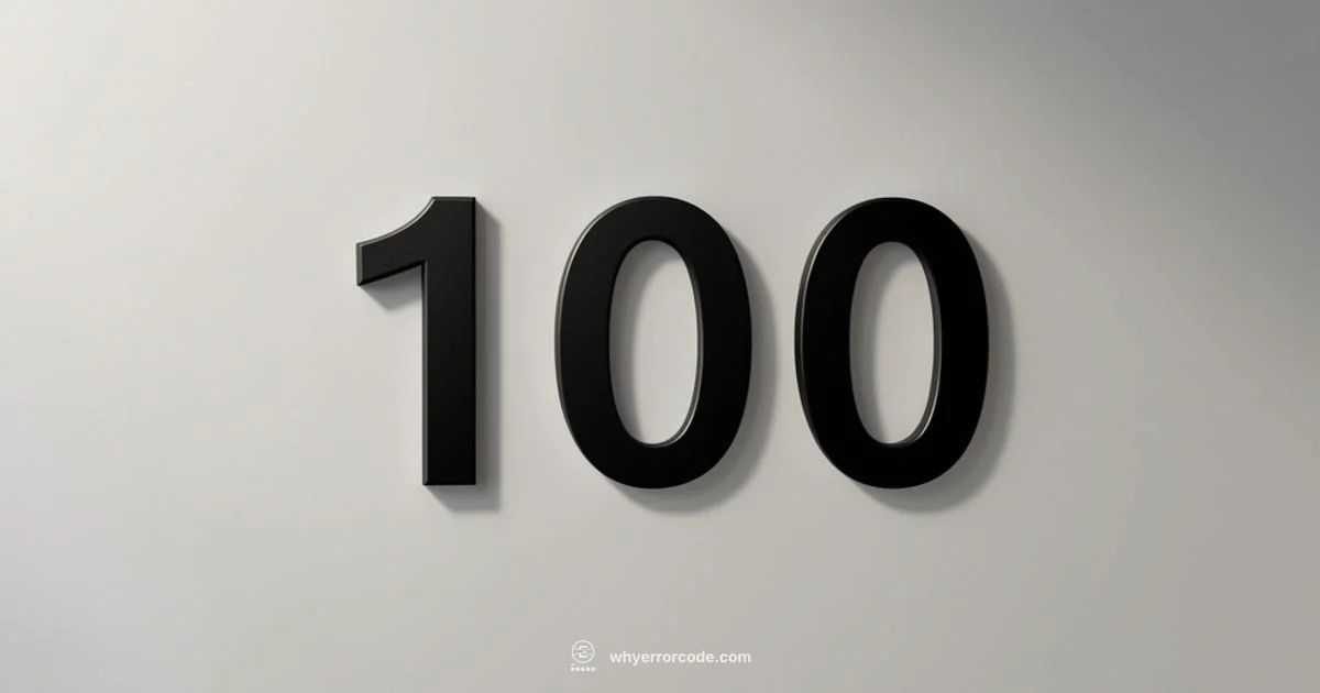 E100 Explained - Why Error Code